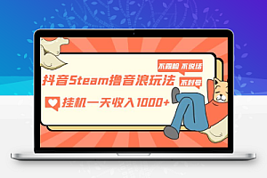 抖音Steam撸音浪玩法 挂机一天收入1000+不露脸 不说话 不封号 社恐人群福音